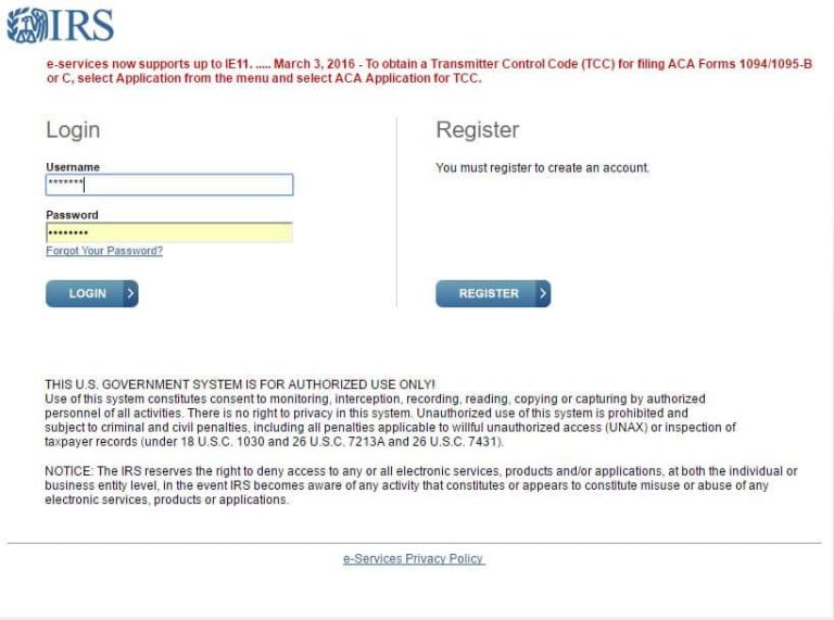 IRS Taxpayer Identification Number (TIN) Matching Service (Steps for