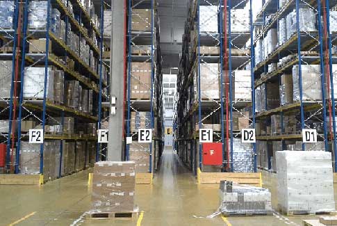 An organized warehouse using master scheduling