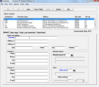 Screen shot of our Accounts Receivable Solution