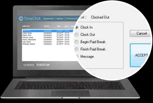 TimeClick time card software
