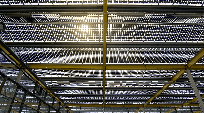 A warehouse that uses manufacturing inventory software