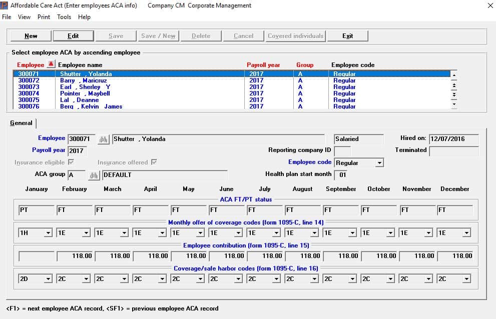 Our ACA software