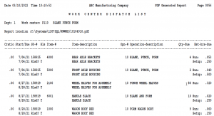 Manufacturing software for small businesses production schedule