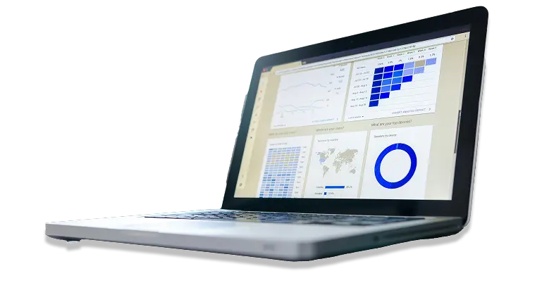 Closeup of laptop